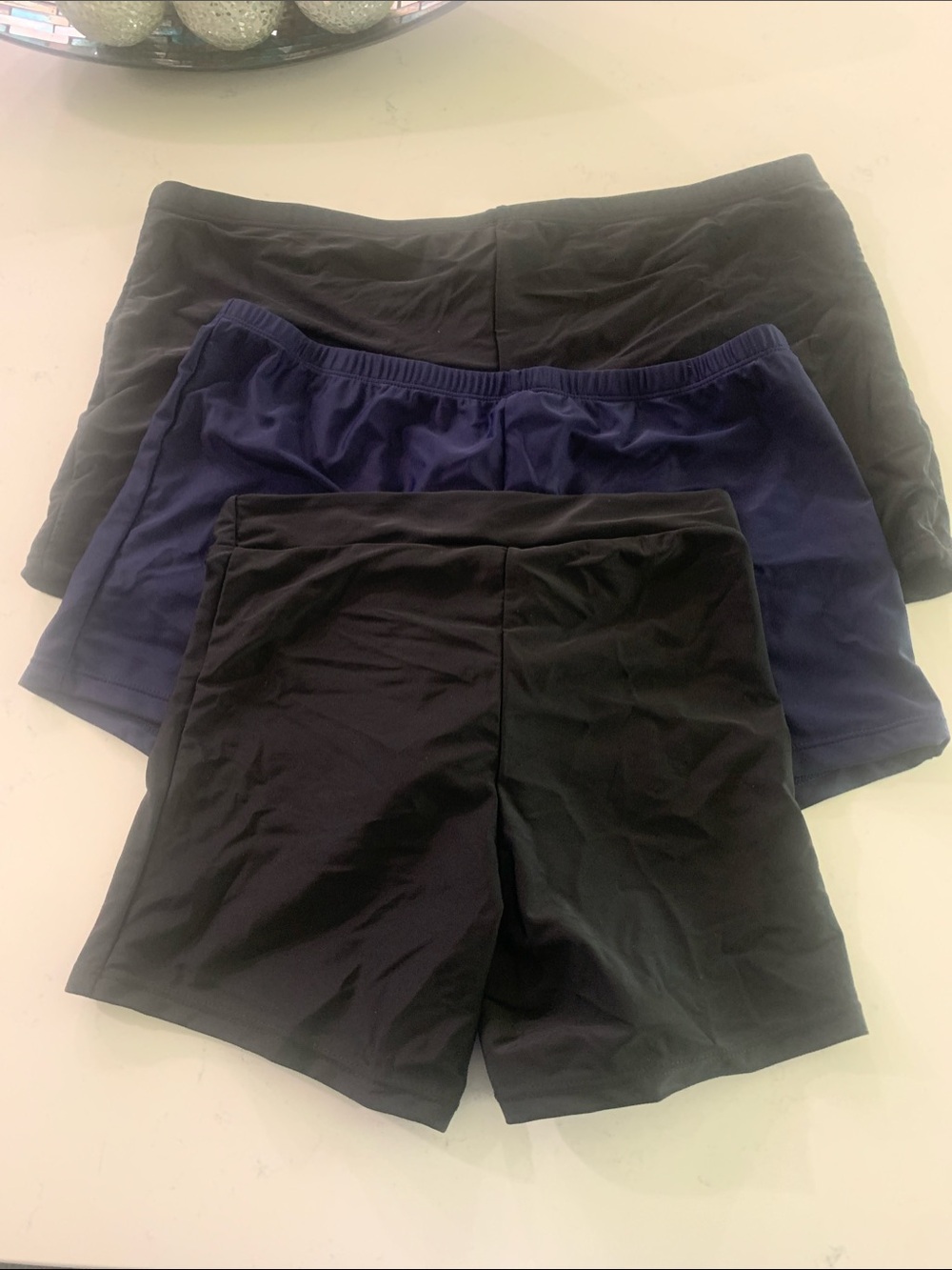 Assorted Women’s Bike Shorts Pack — Black & Navy Stretch Performance 20W,52,Sm